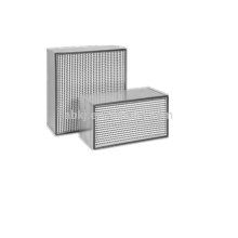 Box type HEPA air filter with separator